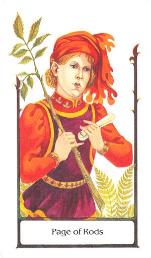 Two of Rods tarot card